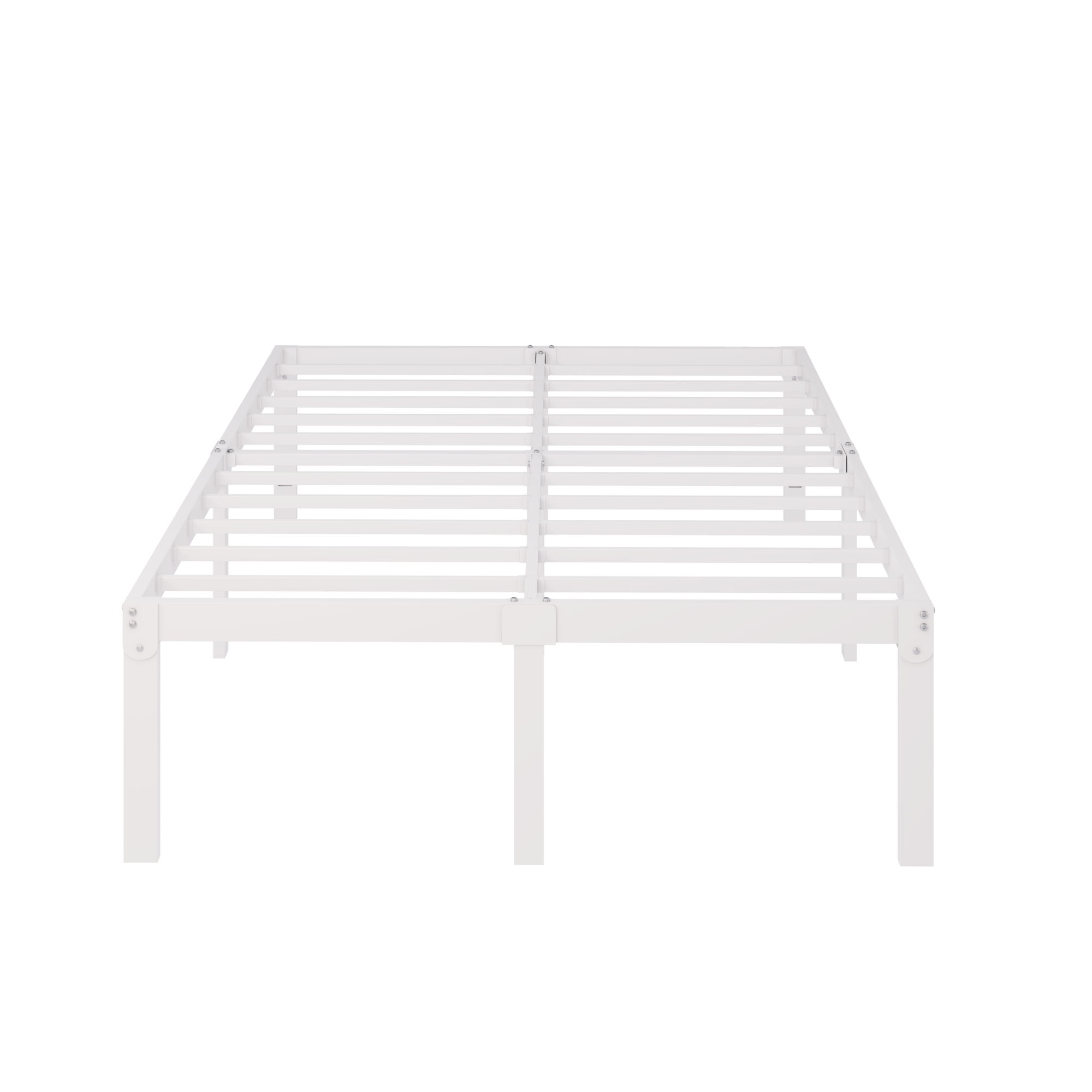 Merrland Metal Platform Bed Frame, 18 Inch Tall with Large Under-Bed Storage Space, Heavy Duty, Noise-Free, No Box Spring Needed, Black