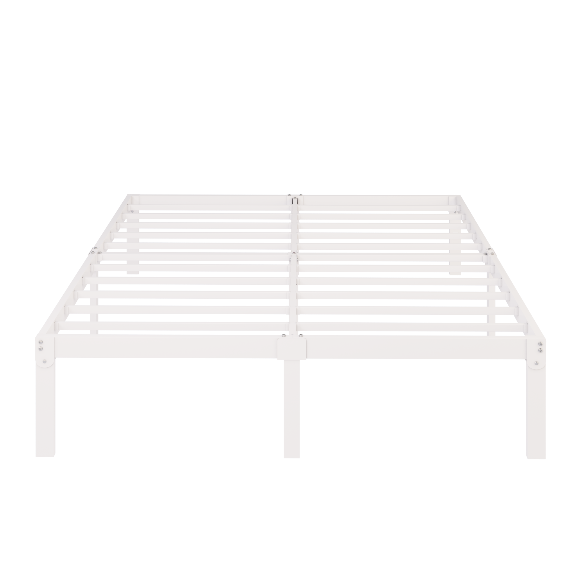 Merrland Metal Platform Bed Frame, 12" Tall with Under-Bed Storage Space, Heavy Duty, Noise-Free, No Box Spring Needed, Black