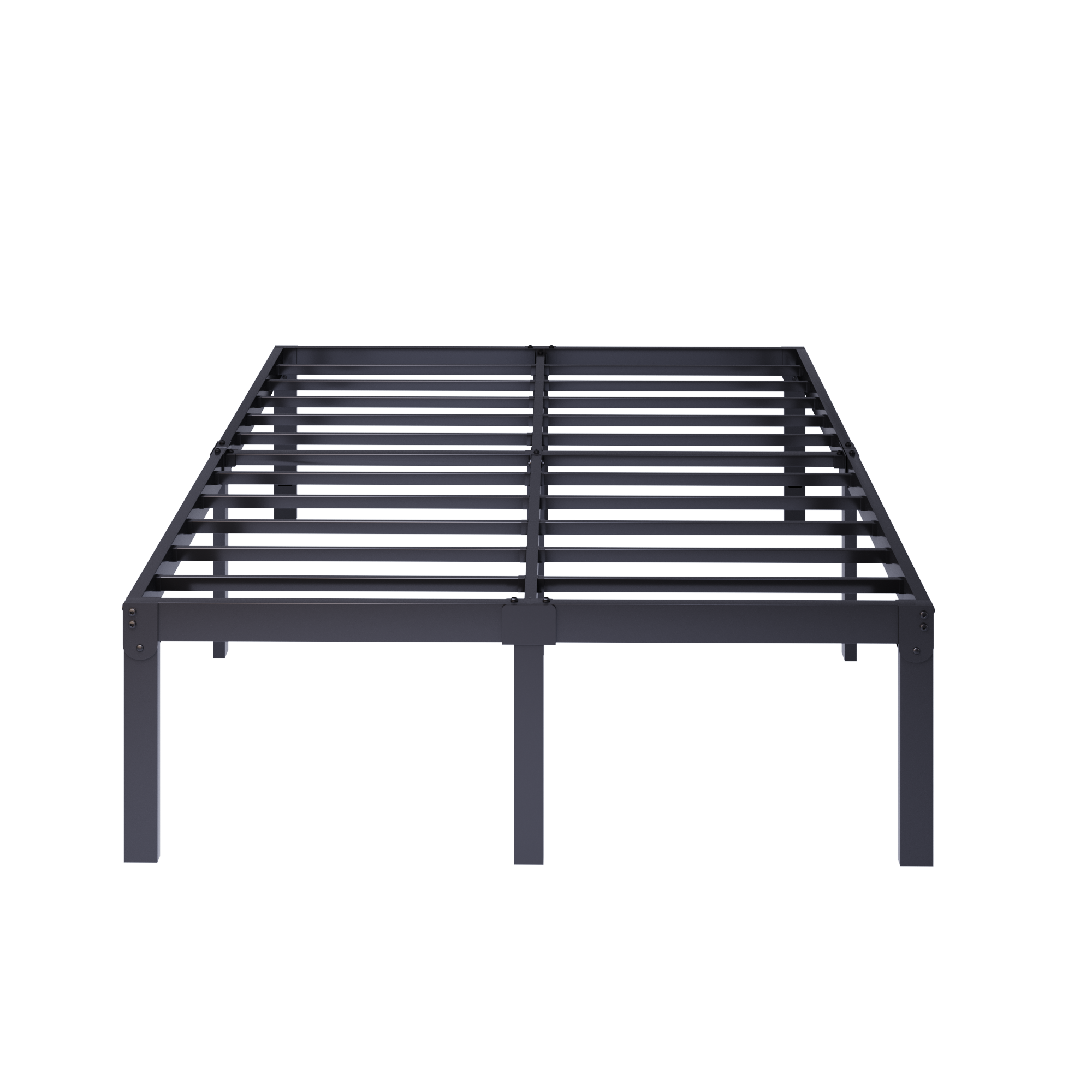 Merrland Metal Platform Bed Frame, 18 Inch Tall with Large Under-Bed Storage Space, Heavy Duty, Noise-Free, No Box Spring Needed, Black