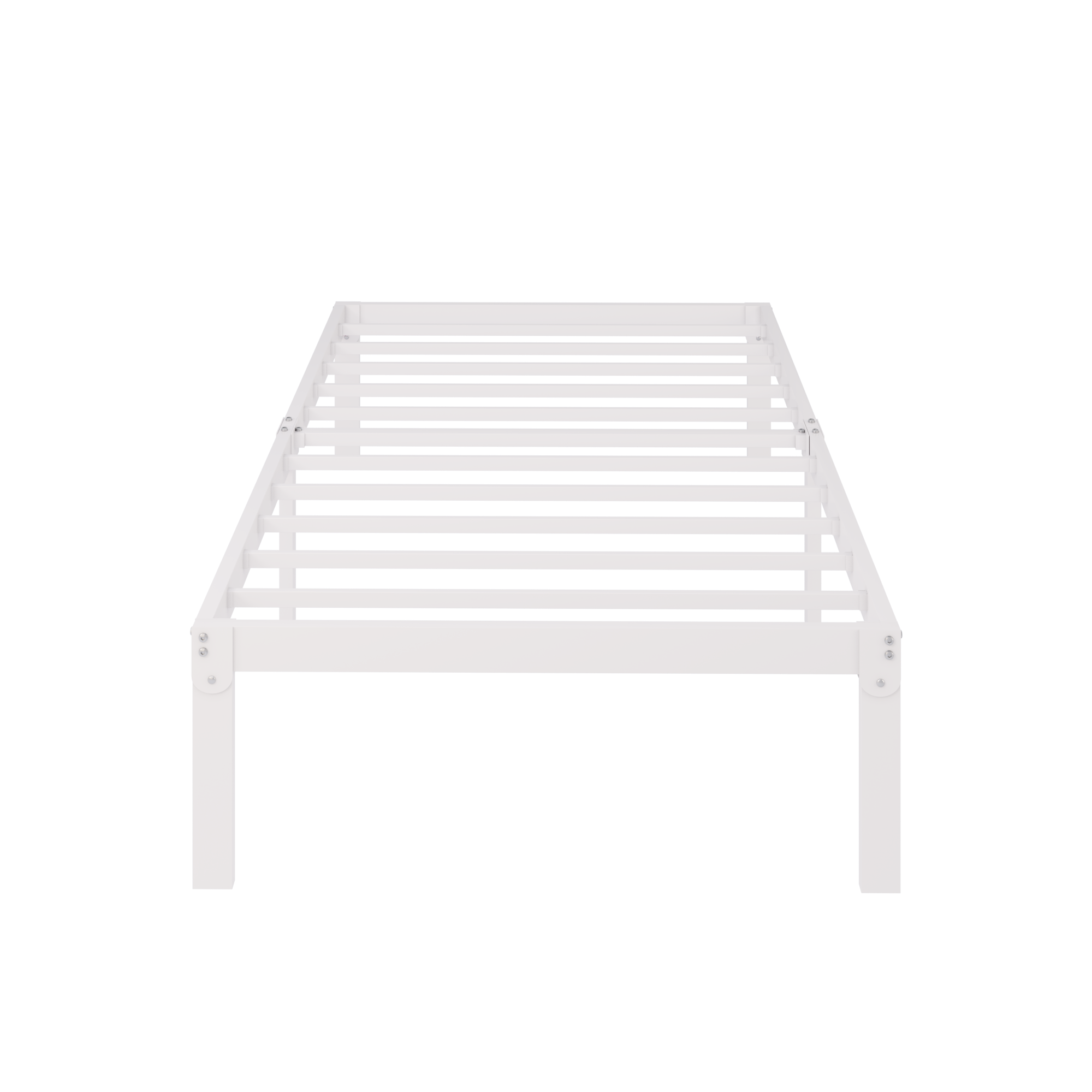 Merrland Metal Platform Bed Frame, 12" Tall with Under-Bed Storage Space, Heavy Duty, Noise-Free, No Box Spring Needed, Black
