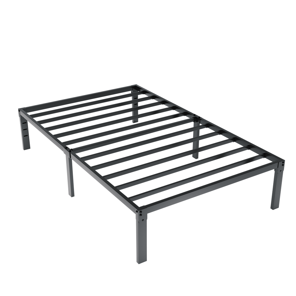 Merrland 14" Bed Frame, Metal Platform Bed with Under-bed Storage, No Box Spring Needed, Easy Assembly, Black