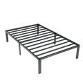 Merrland 14" Bed Frame, Metal Platform Bed with Under-bed Storage, No Box Spring Needed, Easy Assembly, Black