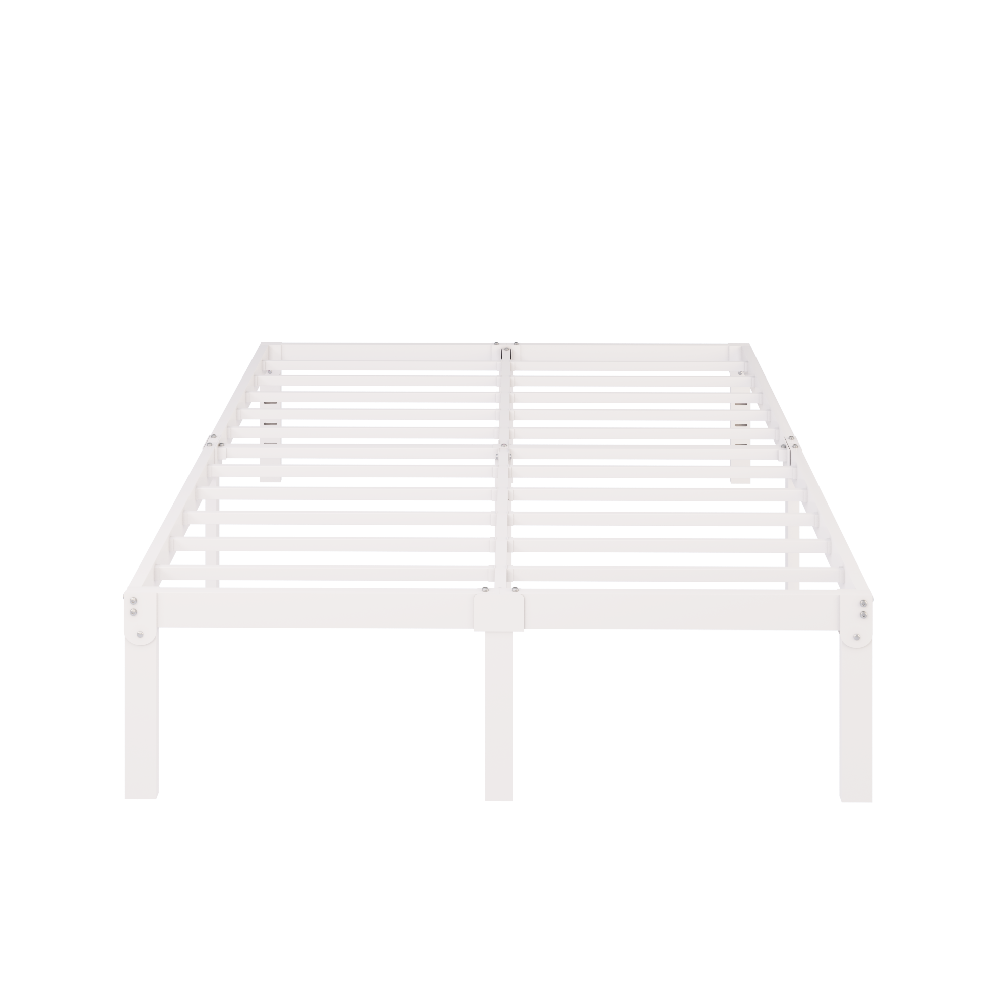 Merrland Metal Platform Bed Frame, 12" Tall with Under-Bed Storage Space, Heavy Duty, Noise-Free, No Box Spring Needed, Black