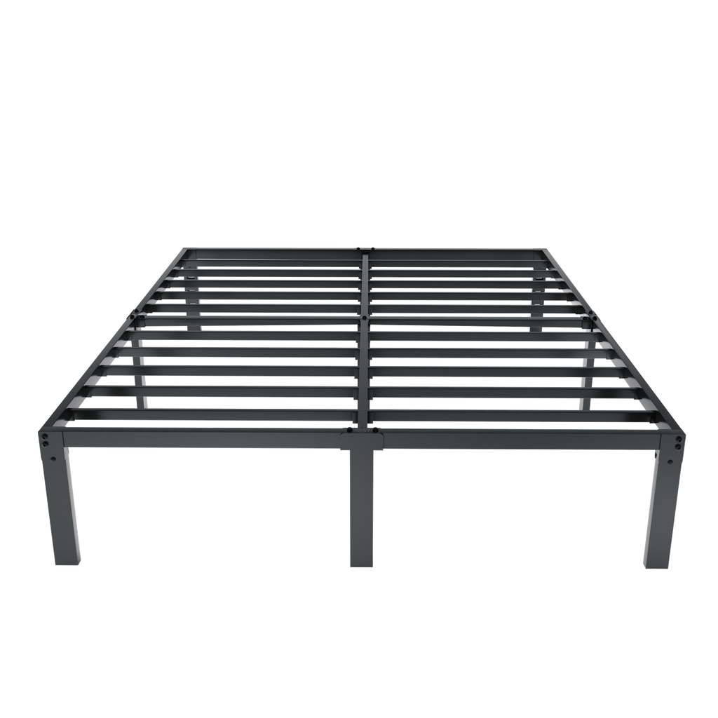 Merrland 14" Bed Frame, Metal Platform Bed with Under-bed Storage, No Box Spring Needed, Easy Assembly, Black