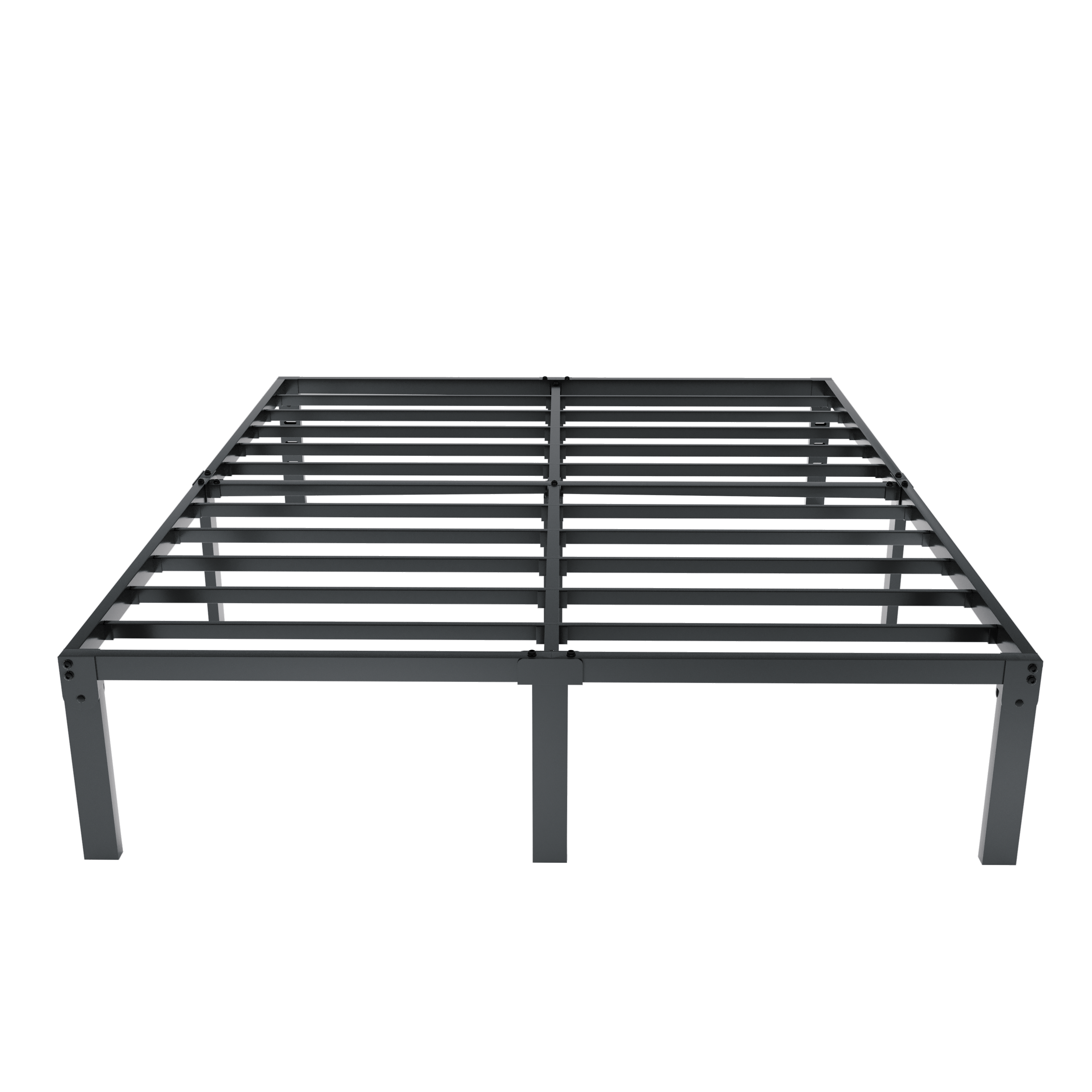 Merrland 14" Bed Frame, Metal Platform Bed with Under-bed Storage, No Box Spring Needed, Easy Assembly, Black