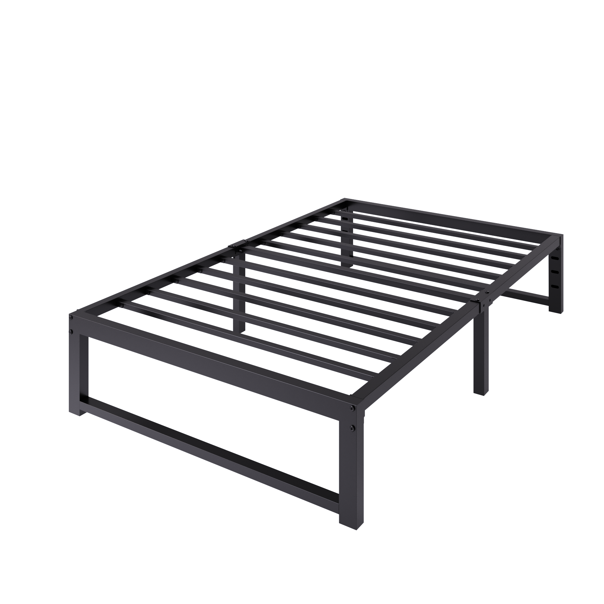 Merrland 14" Metal Platform Bed Frame, Heavy-Duty, Reinforced Steel Structure, Ample Under-Bed Storage, No Box Spring Needed