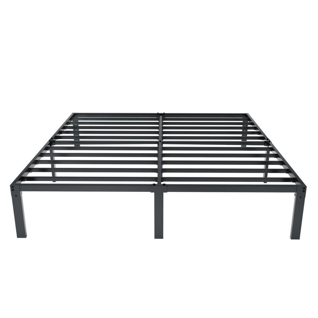 Merrland 14" Bed Frame, Metal Platform Bed with Under-bed Storage, No Box Spring Needed, Easy Assembly, Black