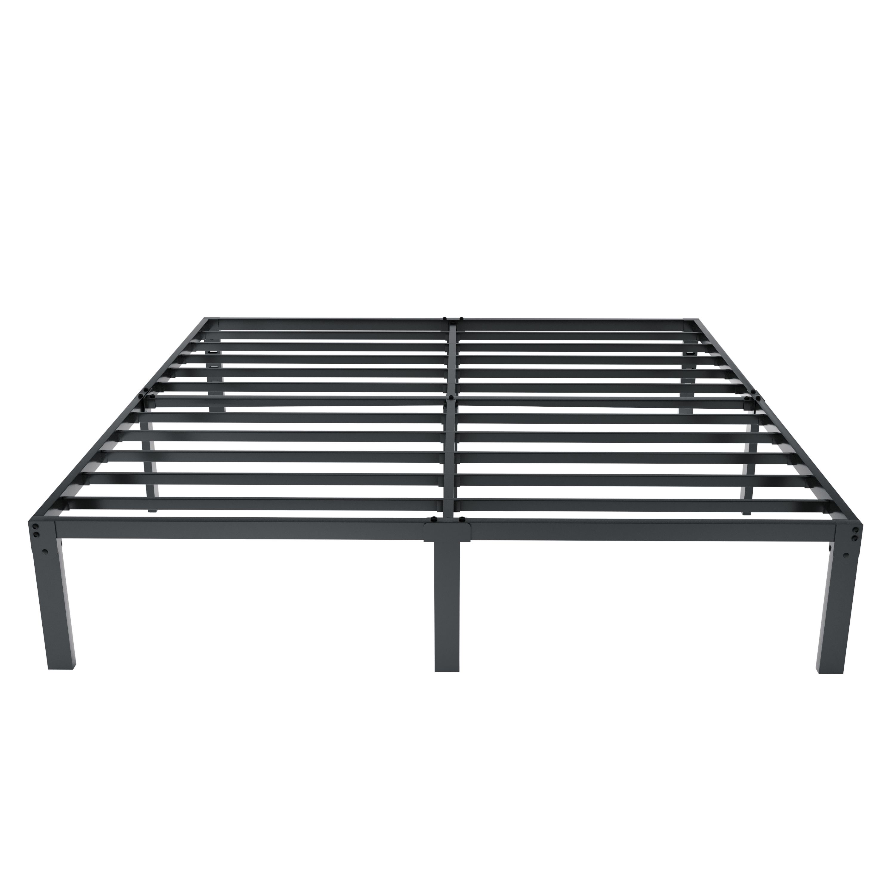 Merrland 14" Bed Frame, Metal Platform Bed with Under-bed Storage, No Box Spring Needed, Easy Assembly, Black