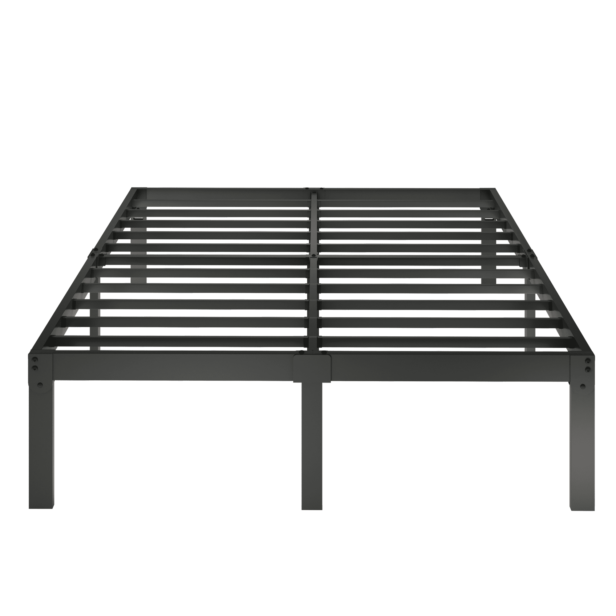 Merrland 14" Bed Frame, Metal Platform Bed with Under-bed Storage, No Box Spring Needed, Easy Assembly, Black