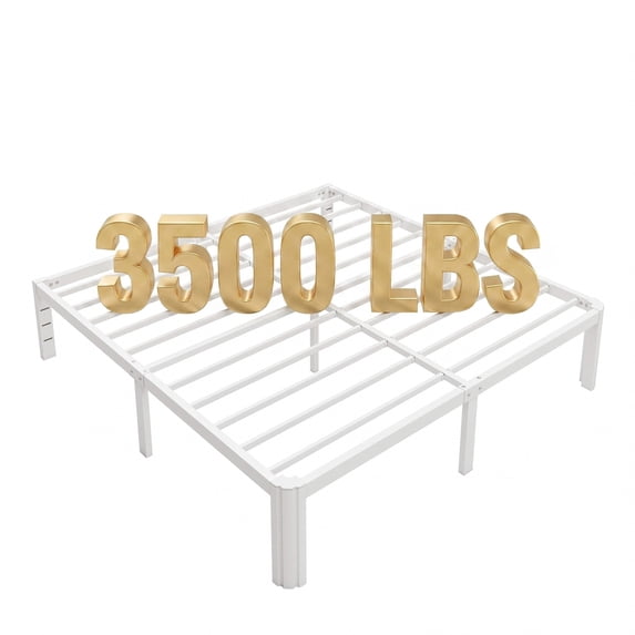 Merrland 14" Bed Frame, 3500 LBS Heavy Duty Metal Platform Bed Frame with Large Storage Space