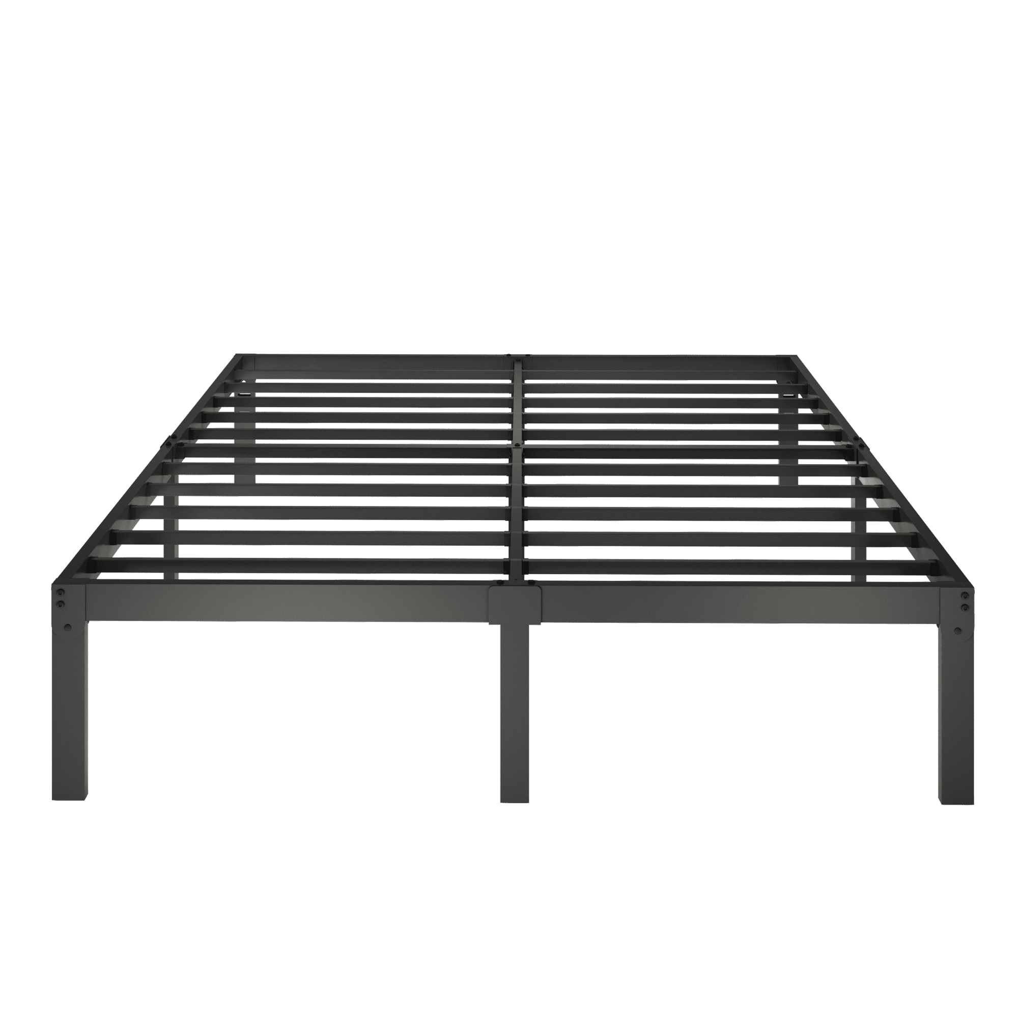 Merrland 14" Bed Frame, Metal Platform Bed with Under-bed Storage, No Box Spring Needed, Easy Assembly, Black
