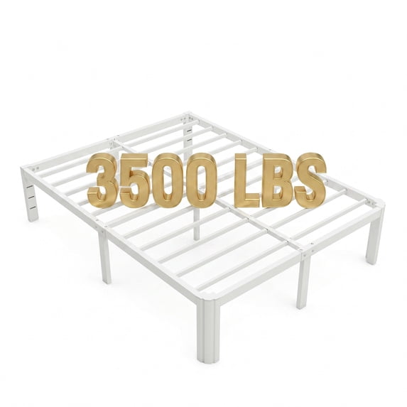 Merrland 14" Bed Frame, 3500 LBS Heavy Duty Metal Platform Bed Frame with Large Storage Space