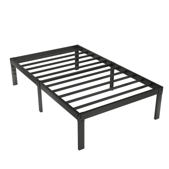 Merrland 14" Bed Frame, Metal Platform Bed with Under-bed Storage, No Box Spring Needed, Easy Assembly, Black