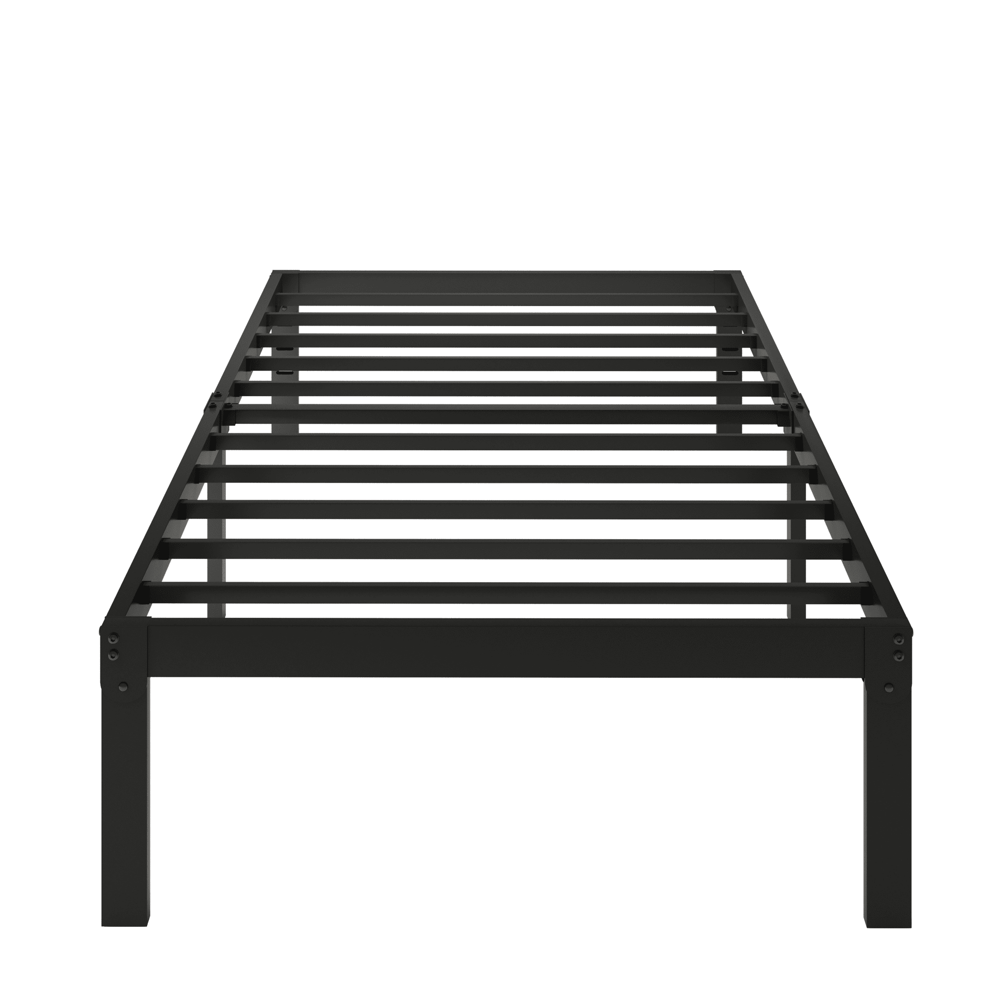 Merrland 14" Bed Frame, Metal Platform Bed with Under-bed Storage, No Box Spring Needed, Easy Assembly, Black