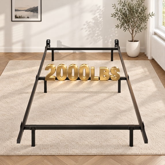 Merrland 7" Metal Bed Frame for Box Spring and Mattress, Heavy Duty Steel Bed Base, 2000 lbs Capacity