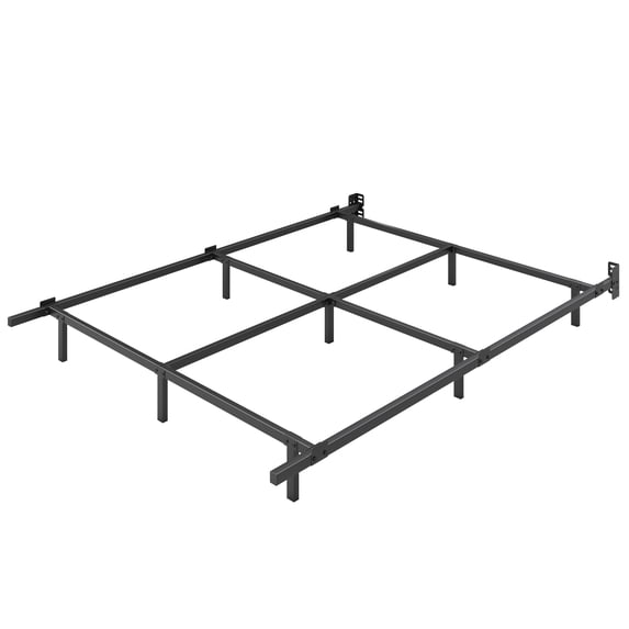 Merrland Heavy Duty Metal Bed Frame, 9-Leg Support for Box Spring & Mattress, 2000-lb Capacity, Black