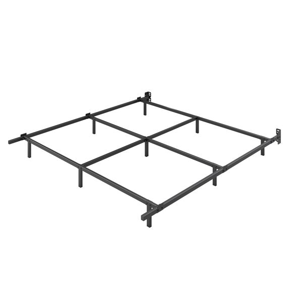 Merrland Heavy Duty Metal Bed Frame, 9-Leg Support for Box Spring & Mattress, 2000-lb Capacity, Black