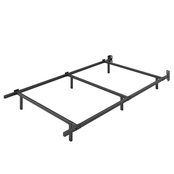 Merrland Heavy Duty Metal Bed Frame, 9-Leg Support for Box Spring & Mattress, 2000-lb Capacity, Black