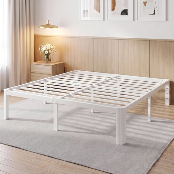 Merrland Bed Frame, 14" Heavy Duty Metal Platform Bed Frame with Under-Bed Storage Space, Easy Assembly