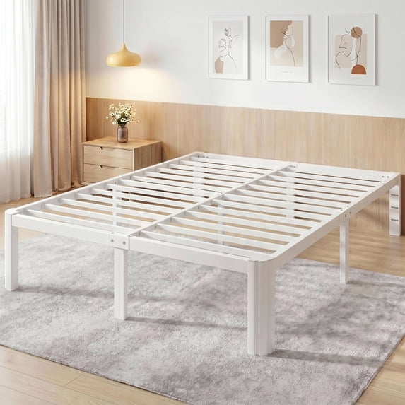 Merrland Bed Frame, 14" Heavy Duty Metal Platform Bed Frame with Under-Bed Storage Space, Easy Assembly