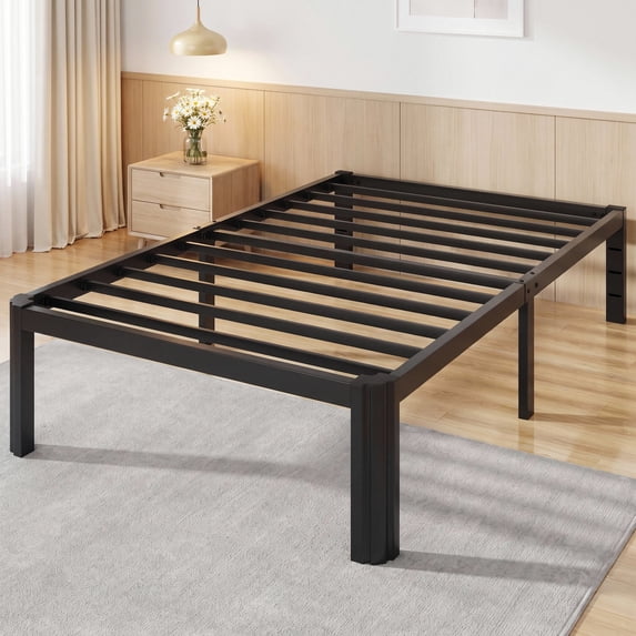 Merrland Bed Frame, 14" Heavy Duty Metal Platform Bed Frame with Under-Bed Storage Space, Easy Assembly